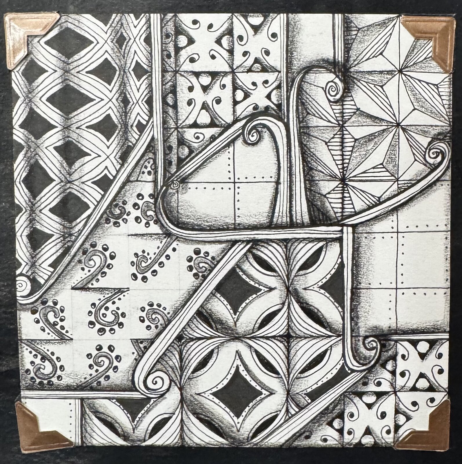 Hand-made postcard art