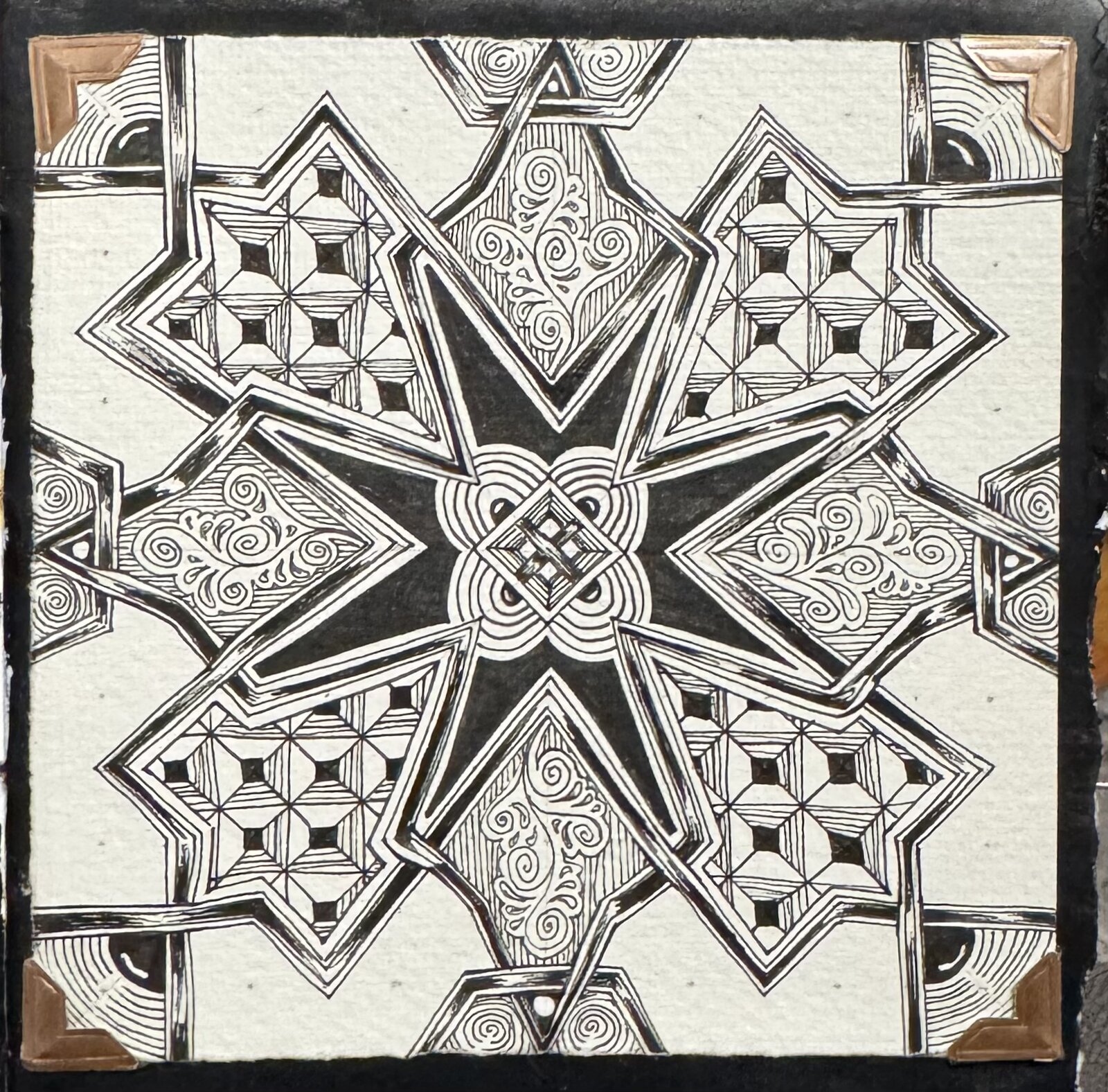 Hand-made postcard art